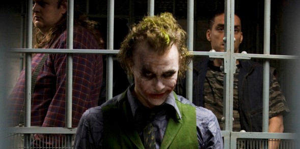 This undated publicity photo provided by Warner Bros. shows Heath Ledger in costume as The Joker in the upcoming Warner Bros. and Legendary Pictures action drama 